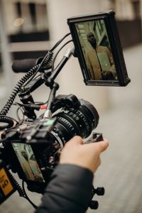 Camera filming a video CV